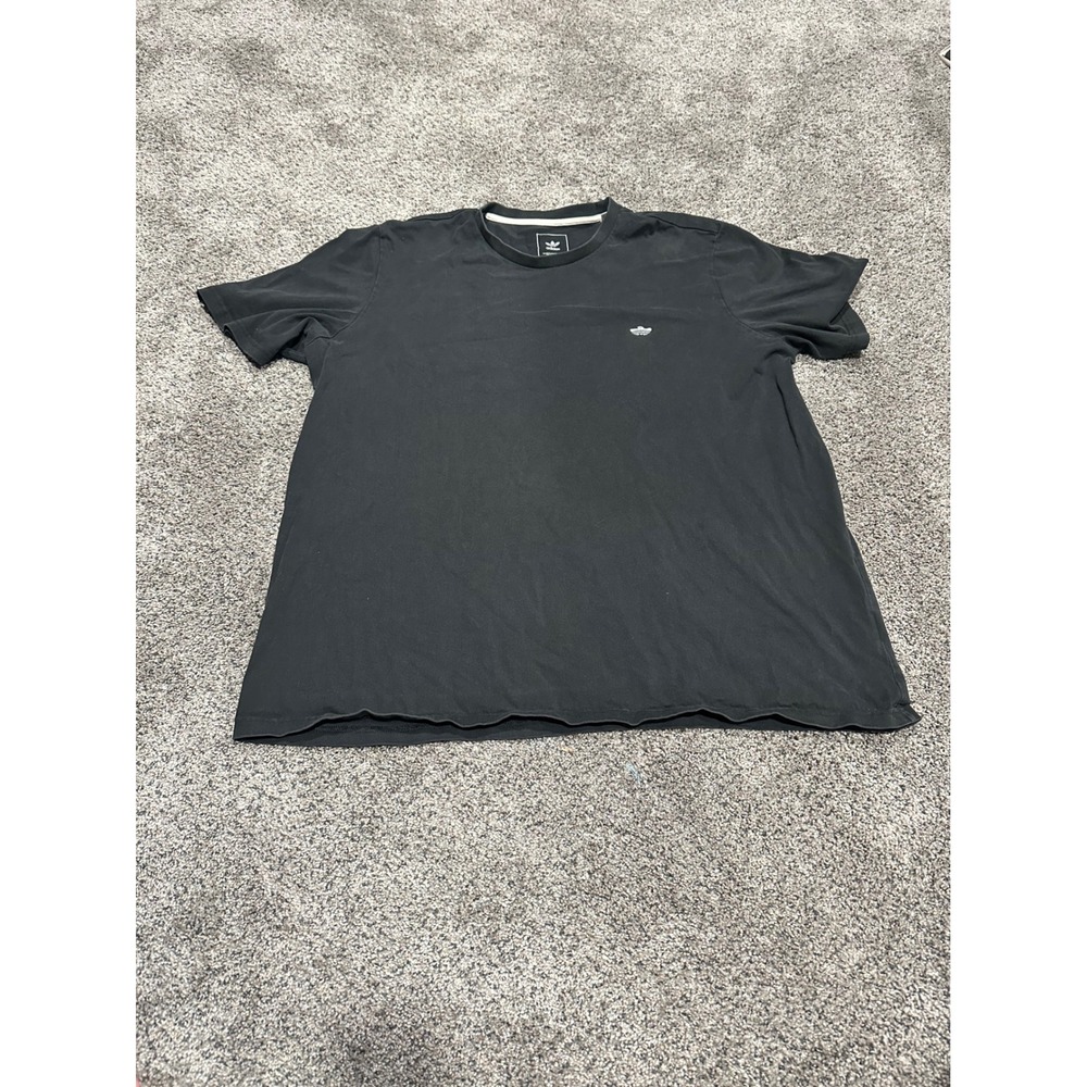 Adidas Skateboarding Mens 2XL Black Short Sleeve Ghost Logo T-Shirt Tee